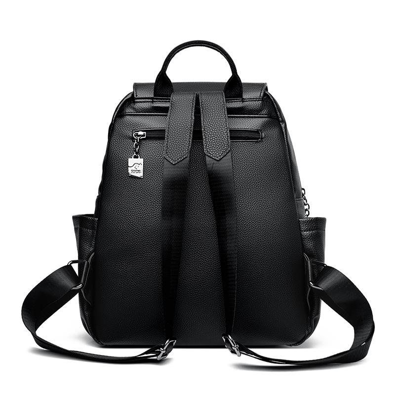 Lederrucksack Damen Reiserucksack mit großem Fassungsvermögen