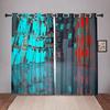 High Shading Thick Solid Cubes Blok ColorfulBlackout Window Curtain for Bedroom Living Room Bathroom Kicthen Door Hall Home Hook