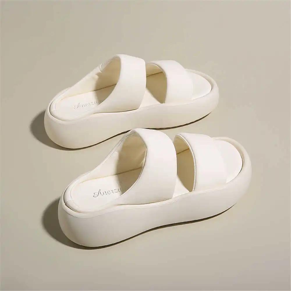 Fashion Size 39 Without Heel Luxury Women's Sandals Comfortable Flip Flops Shoes Luxury Woman Mule Sneakers Sport Vzuttya Boti