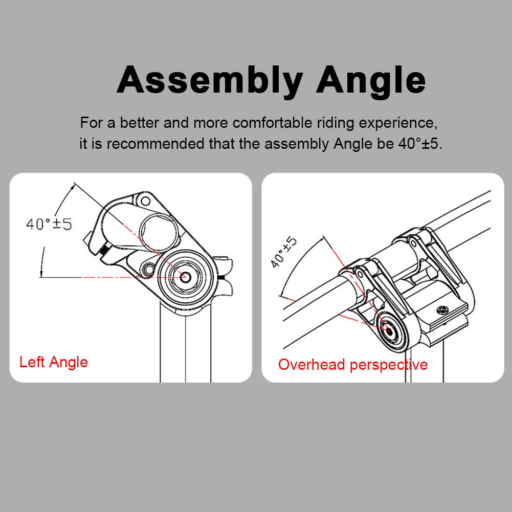 Folding Bicycle Double Stem Aluminum Alloy Bicycle Suspension Stem Shock Absorbing Cycling Double Stem for Folding Bike