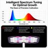 LED Grow Light Full Spectrum Plant Lamp Adjustable Dimmable Growing Lamp LED Hydroponics Lamp with 4 Holes for Indoor Plants Light