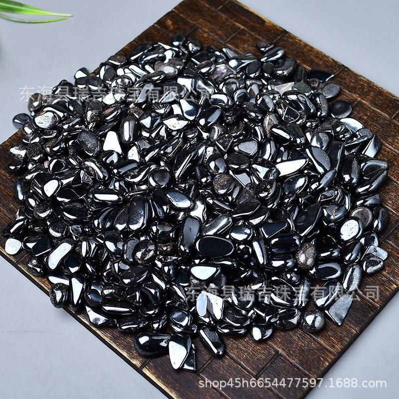 Aromatherapy Hematite Gravel: Crystal Stone for Fish Tanks, Potted Plants, Landscaping, and Kids' Mining
