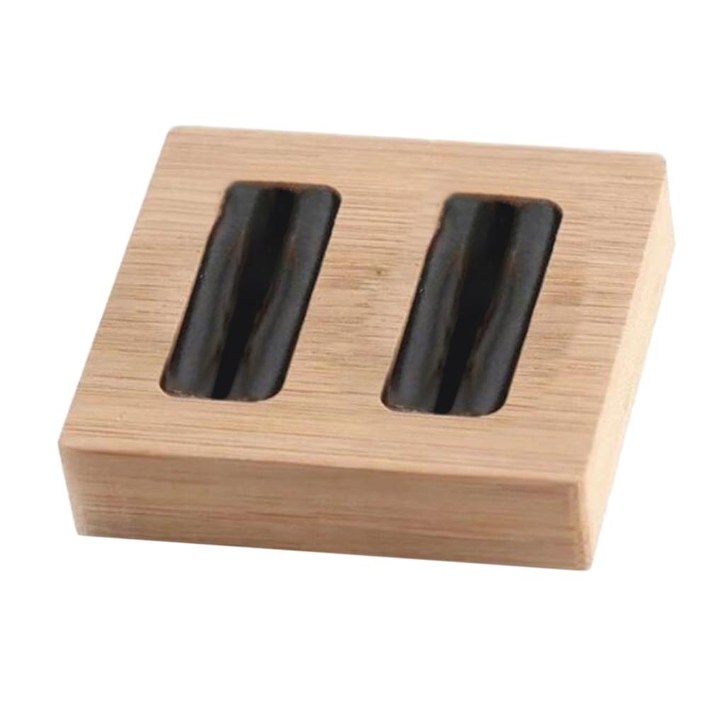 Holzohrringe Ringe Schmuck Display Tablett Organizer Halter 15 Slots Weiß