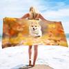 Corgi Series Seaside Vacation Beach Towel Swimming Bath Towel Microfiber Sports Towel