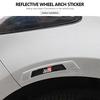 For Toyota Car Reflective Warning Sticker Wheel Eyebrows Sticker Wheel Reflector Strip Accessories Crown Yaris Corolla Prius