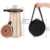 Soft Rubber Seats Telescoping  Folding Stool Collapsible Foldable Retractable Stool  Adult