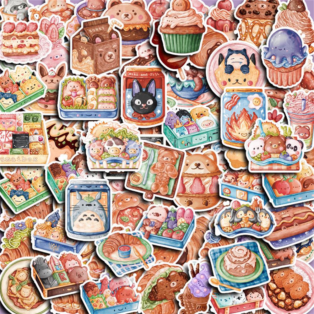 95 Sheets Cute Cartoon Little Bear Food and Snack Planner Stickers