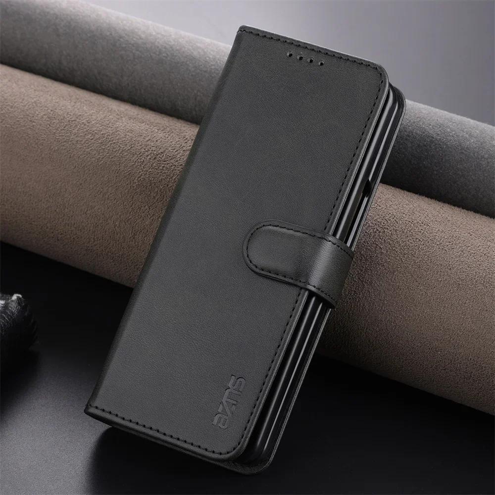 

Flip Phone Case for Samsung Galaxy Z Fold6 5 4 3 Fold5 Fold4 Fold3 5G Card Slot Holder Kickstand Wallet Shockproof Leather Cover Galaxy Z Fold3