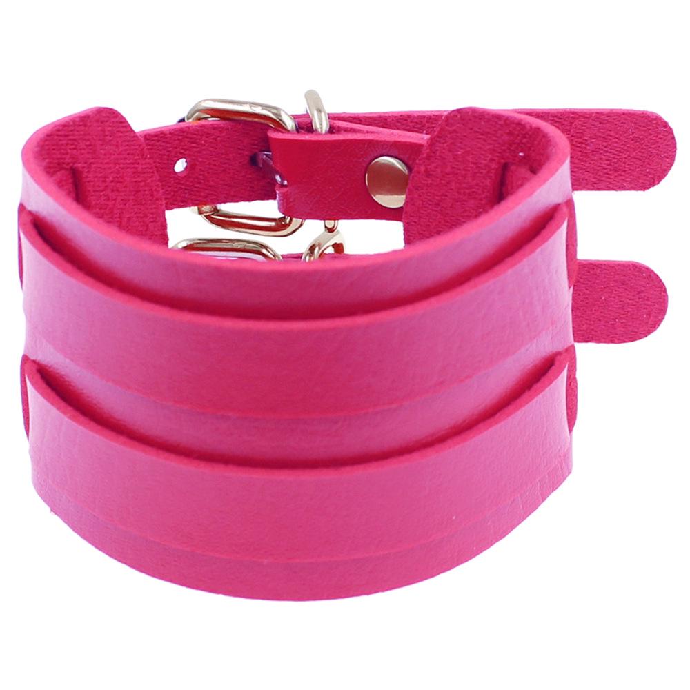 Korean Punk Style Couple's Rivet Leather Bracelet - Non-Mainstream Rock Fashion Jewelry.