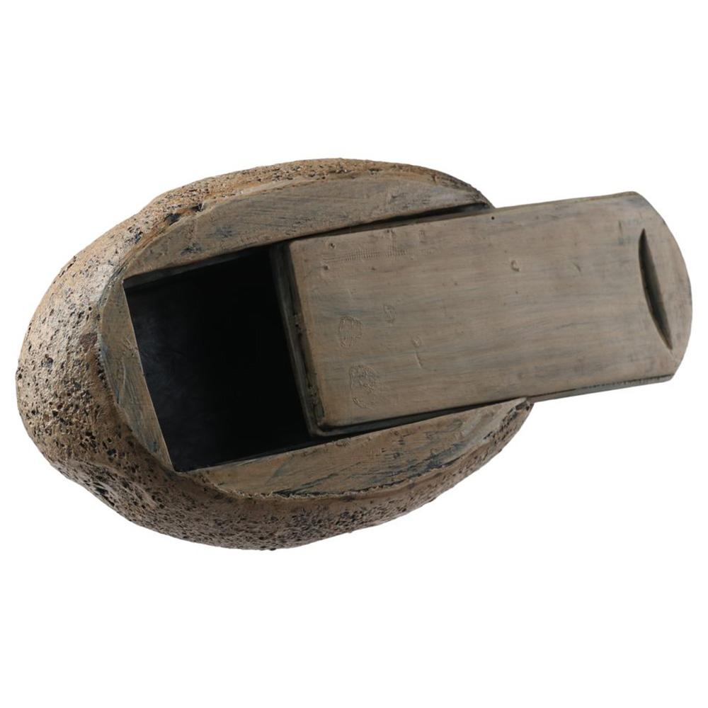 Resin Key Storage Box Stone Shape Medicine Box Gift Hide-a-Spare-Key  Outdoor