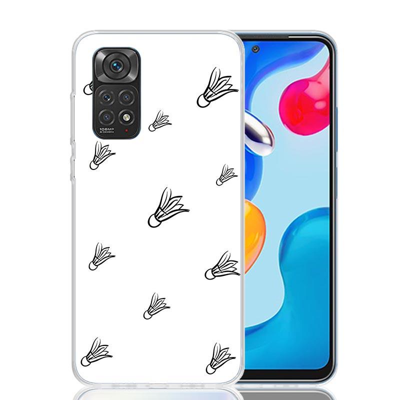 

Badminton Sport Phone Case For Xiaomi Redmi Note 13 14 15 Pro Plus 12S 12 14S 11S 11E 10 10S 11 11T 5G 4G Cover Coque Redmi Note Redmi Note 14S