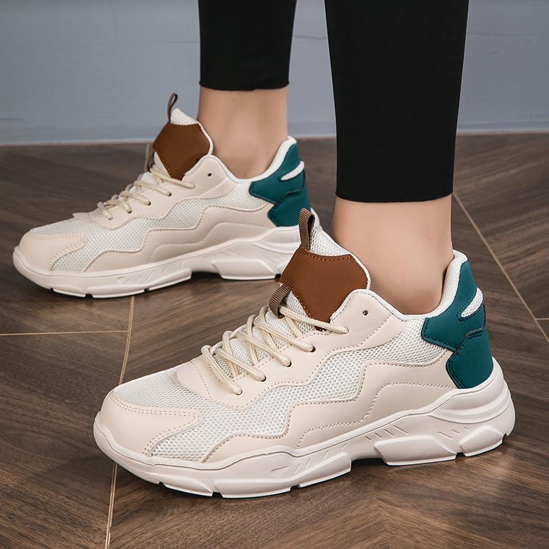 

Женская обувь для ходьбы на плоской подошве с сеткой и толстой подошвой — лучшая женская обувь, подходящая для ходьбы весь день на работе. 35 бежевый