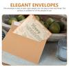 20pcs Blank Kraft Envelopes Sealing Pe Greeting Card Vintage Kraft Paper Postcard  Gift Packaging