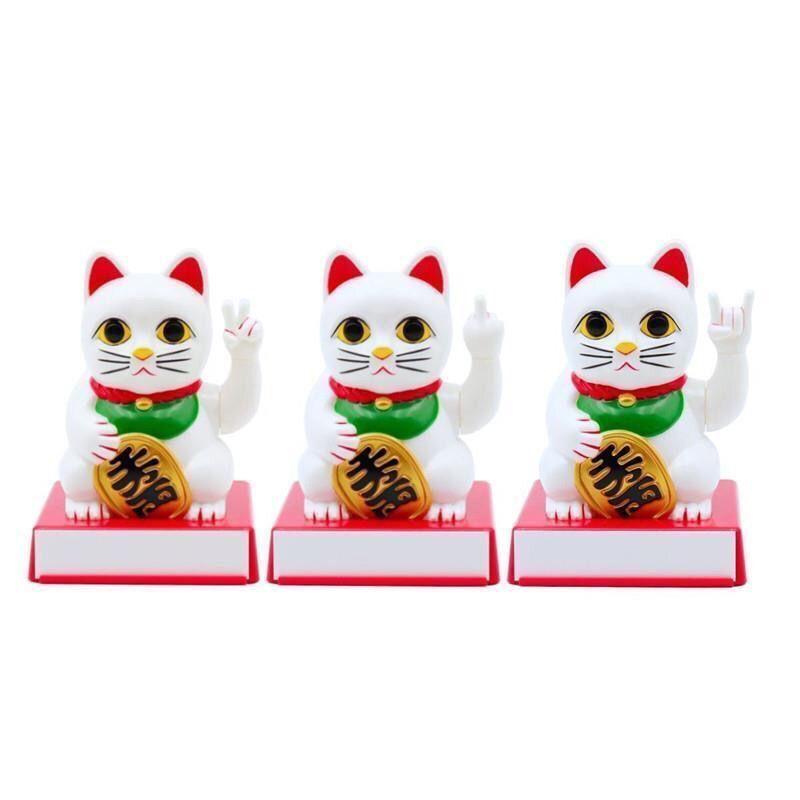 Middle Finger Funny Fortune Cat Ornament Household Desktop Decoration Creative Fashion Lucky Cat Personality Decoration Gifts