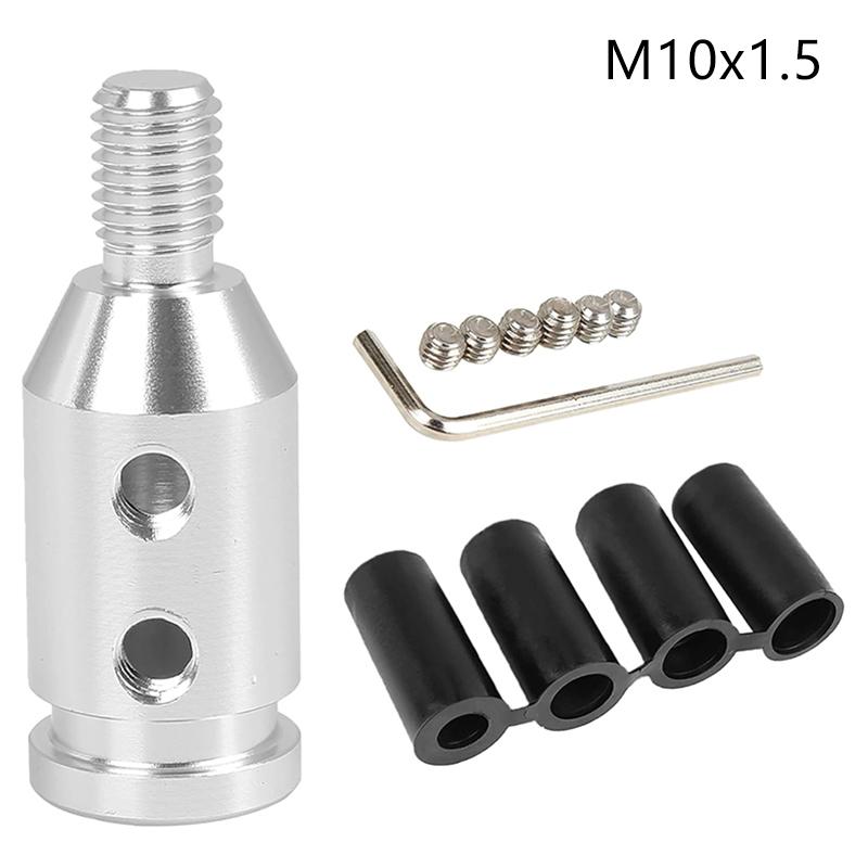 Universal Car Auto Aluminum Gear Shift Knob Adapter For Non Threaded Shifters