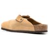 Birkenstock Boston Suede Leather Latte Cream Men Sneakers 1026181