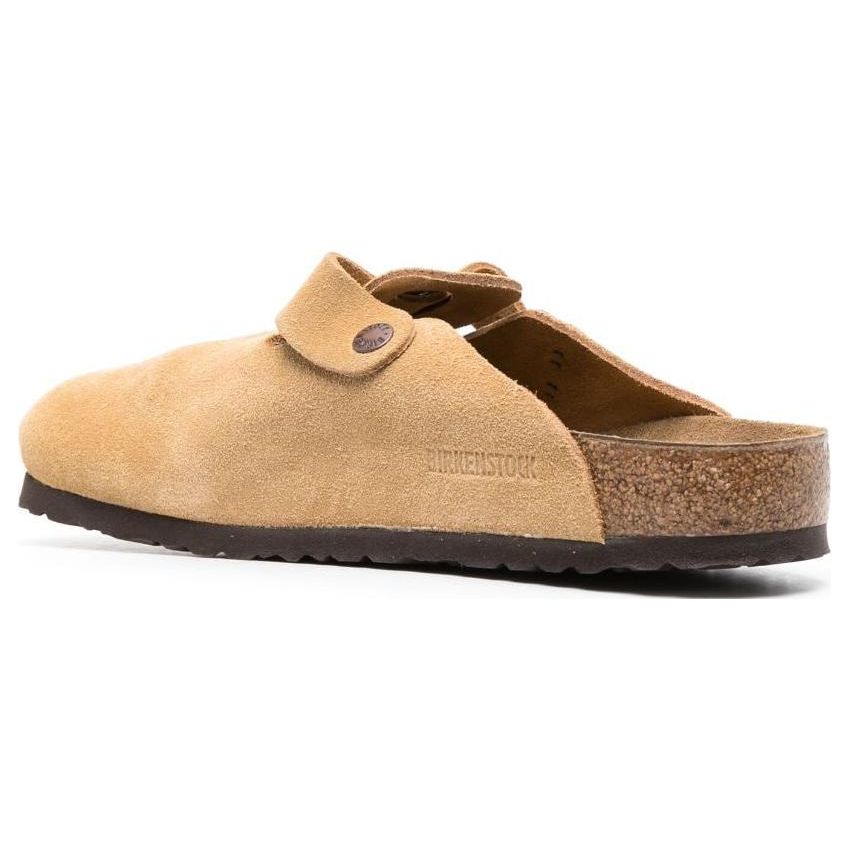 Birkenstock Boston Suede Leather Latte Cream Men Sneakers 1026181