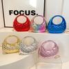 Candy color cloud acrylic bag women's 2025 new European and American fashion rhombic and versatile chain dinner bag