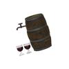 1/12 Scale Miniature Wooden Wine Barrel with Wine Glasses Dollhouse Accessory For Realistic Display And Collectible