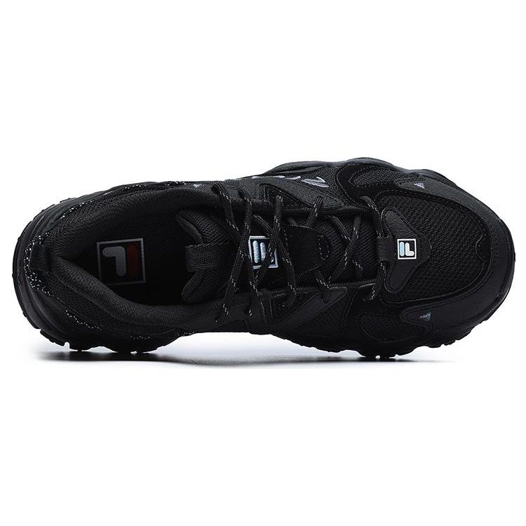 FILA Fluid 4 Cat Paw 4 Mesh Fabric Synthetic Leather Fashion Retro Sports Low-Top Lifestyle Shoes Women sneaker Black F12W242101FBK