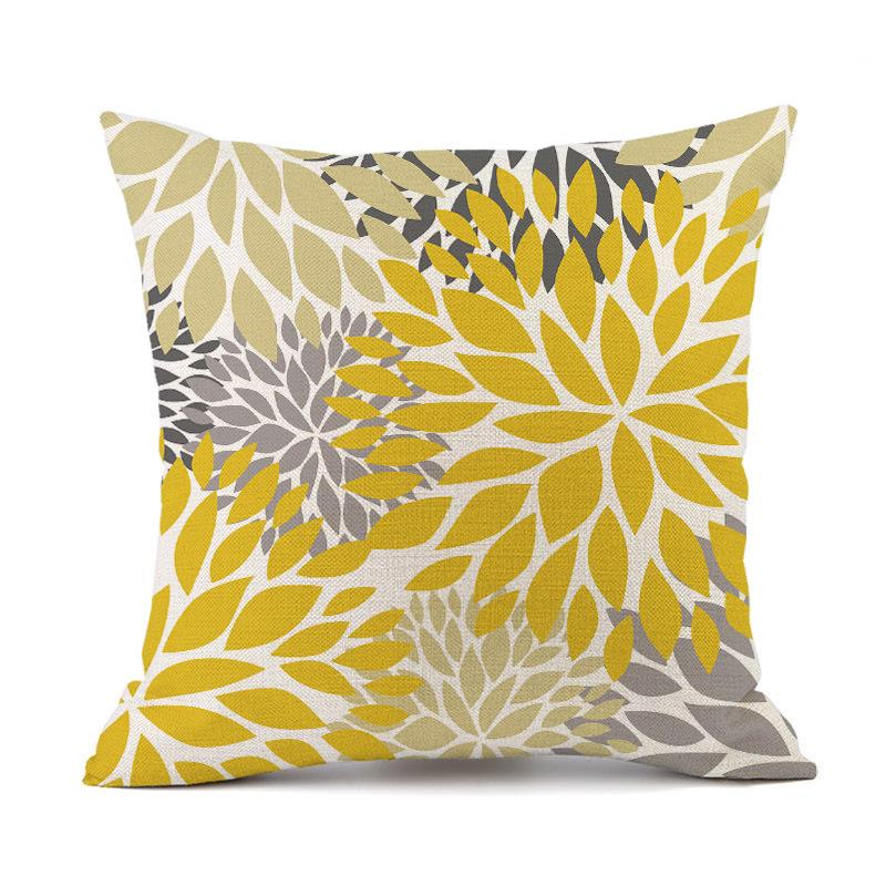 Outdoor Waterproof Cushion Cover 45X45 Floral Pillowcover Decorative Sofa Cushions Throw Pillows Pillowcase