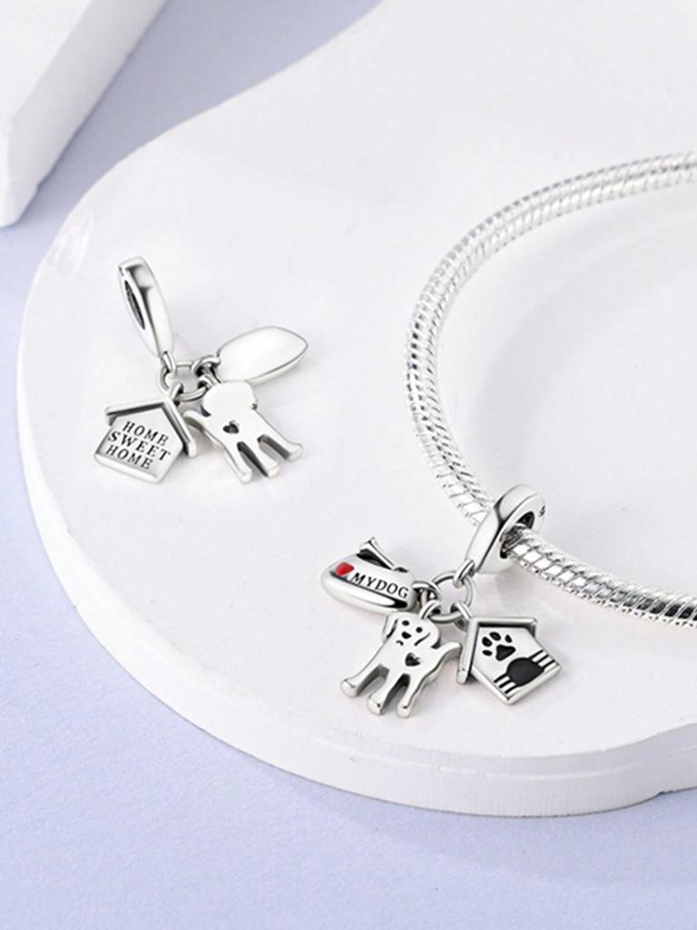 Charms Plata Cute Animal Cow Unicorn Beads Charm Copper Plated Fit Charms Original Bracelet For Jewelry Making Diy Charm