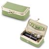 Exquisite Leather Jewelry Storage Bag Solid Color Jewelry Storage Box Cosmetic Bag  Woman Girls