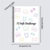 75 Day Challenge Planner Twin Coil Binding Daily Planner Diet Workout Reading Tracking Planner Journal Notebook 21x14cm