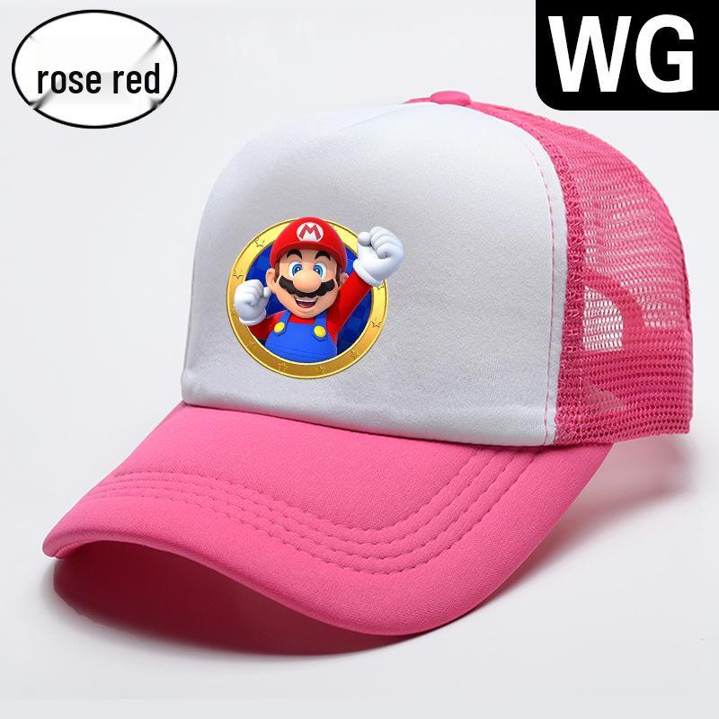 Children's Cartoon Mesh Baseball Cap - Sun Protection, Adjustable, One Size, Four Seasons