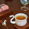 Fashionable Creative Glass Coffee Cups Household Breakfast Milk Cup Light Luxury and Exquisite Kungfu Tea Set Unique Teaware