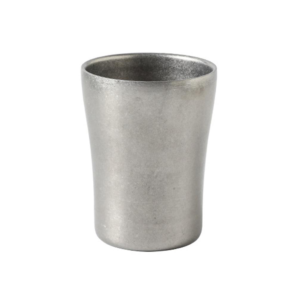 Vintage Coffee Mug Stainless Steel Cold Drink Cup Japanese Style Ice Cream Bowl  Office