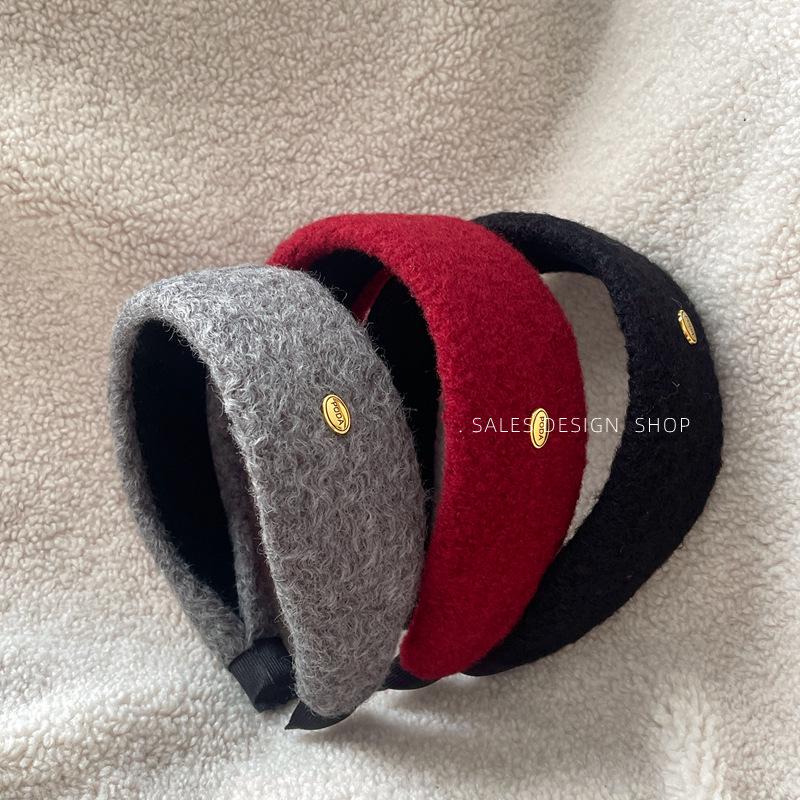 Gold Label Wool Wide Headband for Women - 2025 High Crown Pressure Design, Perfect for Daily Wear In Autumn/Winter