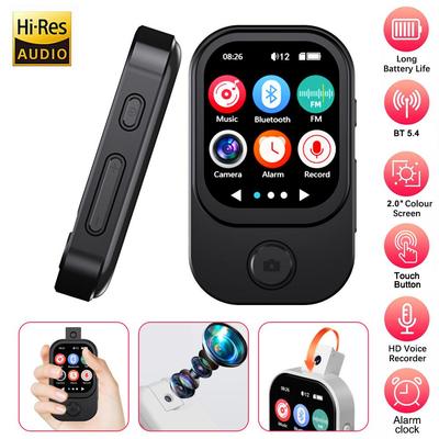 MP3 Çalar Bluetooth 5.4 Walkman HiFi Ses MP3 Müzik Çalar Kamera Spor Walkman FM Radyo Kaydedici ile Fotoğraf Çek