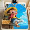 Luffy Versatile Daily Print Flannel Blanket, Warm Piece for Bedroom, Chair, Sofa, Bed and Outdoor Picnic.-TING