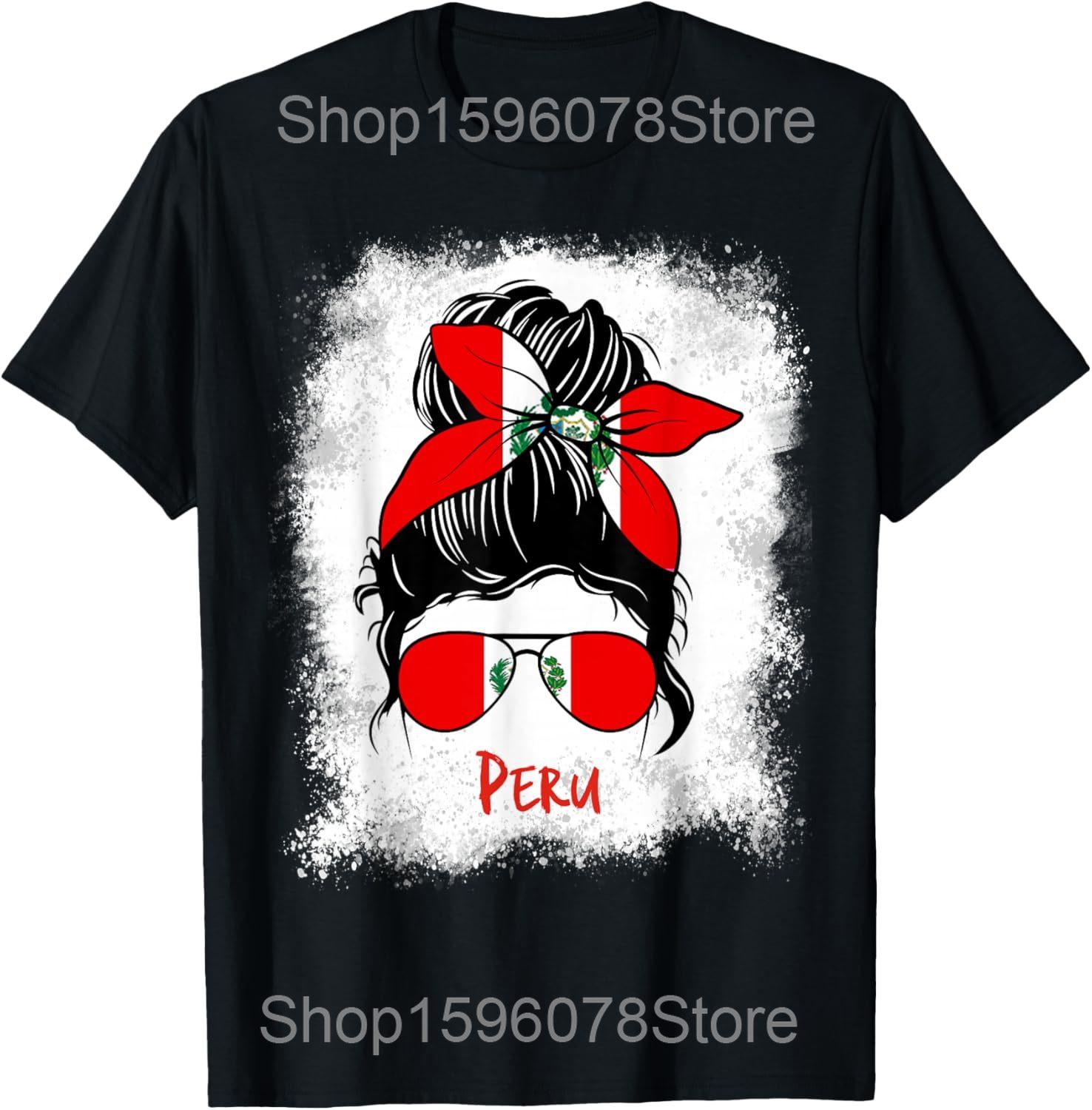 

Peru Peruvian Peruana Country T Shirts Men Women Pure Cotton Humor Streetwear Tee Shirt Short Sleeve Unisex Loose Clothing 4XL