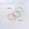 Ring tail ring ins wind stainless steel titanium steel 18k gold simple A160 light luxury high-end titanium steel does not fade