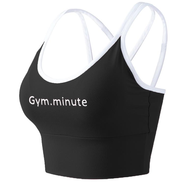Cheap Women's High Strength Shock Absorption Gathering Sports Bra