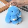 Portachiavi di coniglio in peluche: Ciondolo Giocattolo Carino e Regalo con Confezione a Forma di Borsa per Bambola