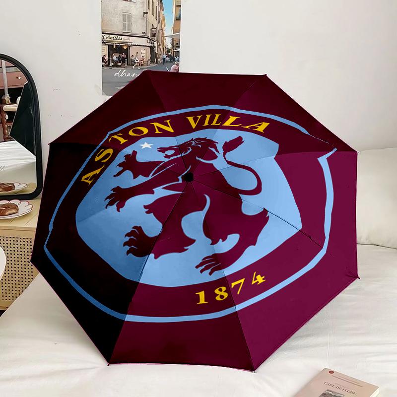 Football Club Emblem lion Umbrella 8-Frame for Travel, camping, Casual Lightweight Portable Umbrella, Essential for every family Holidays Gift