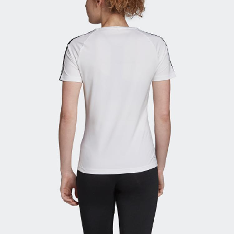 Adidas Running Training Fitness Crew Neck Short Sleeve T-Shirt Women Tops White EH8723