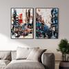 Set of Two Abstract Posters