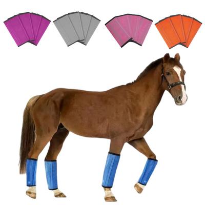 4Pcs Summer Horse Fly Boots Breathable Reduce Stomping Flies Bites Horse Mesh Leg
