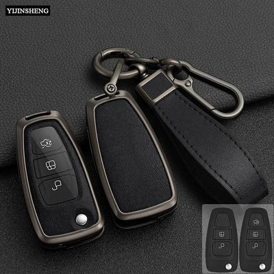 Zinklegierung + Silikon Auto Schlüsselhülle Abdeckung für Ford Fiesta Ranger C-Max S-Max Focus 3 4 Galaxy Mondeo Transit Tourneo Custom Mk4