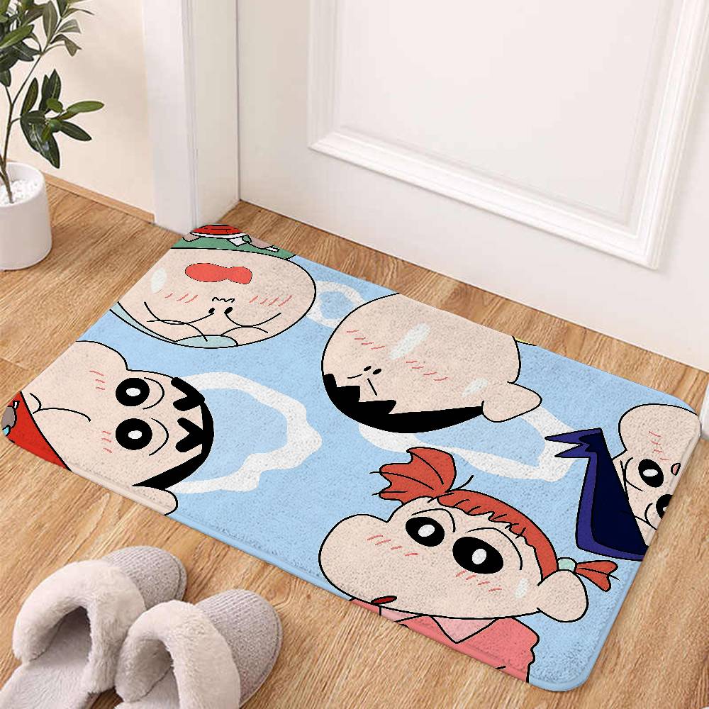 Anime C-Crayon S-Shin-Chan Floor Mat Bathroom Absorbent Mat Simple Door Dirt-resistant Mat Home Kitchen Mat Foot Mat Entry Mat