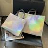 Eco-Friendly Silver Laser Non-Woven Women's Shopping Gift Bags