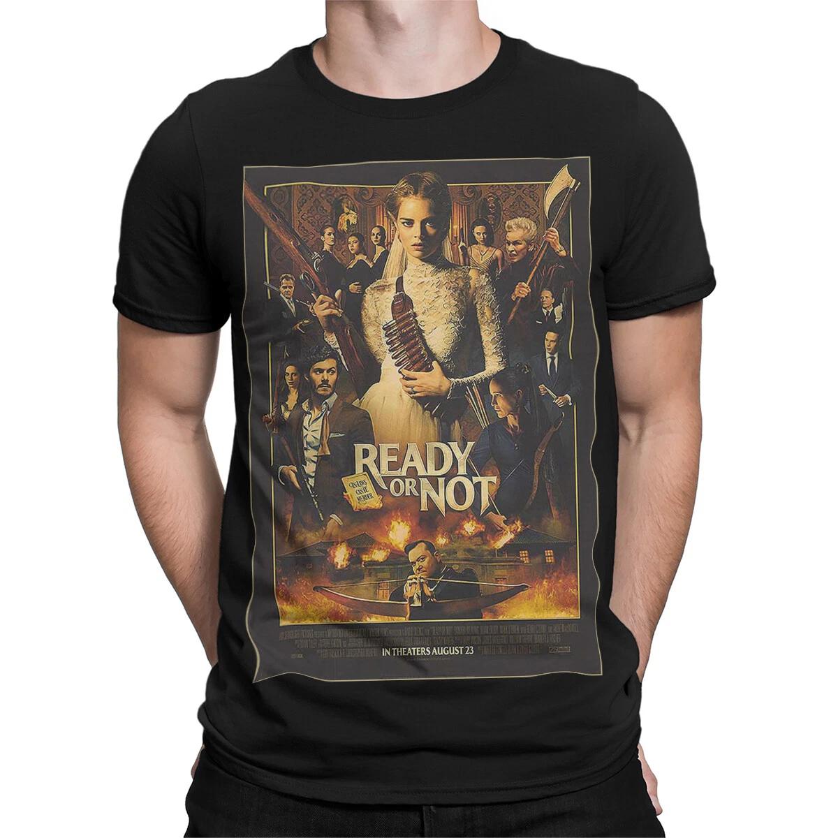 Ready Or Not Movie Horror Comedy Graphic Tee Unisex Film T-Shirt XL