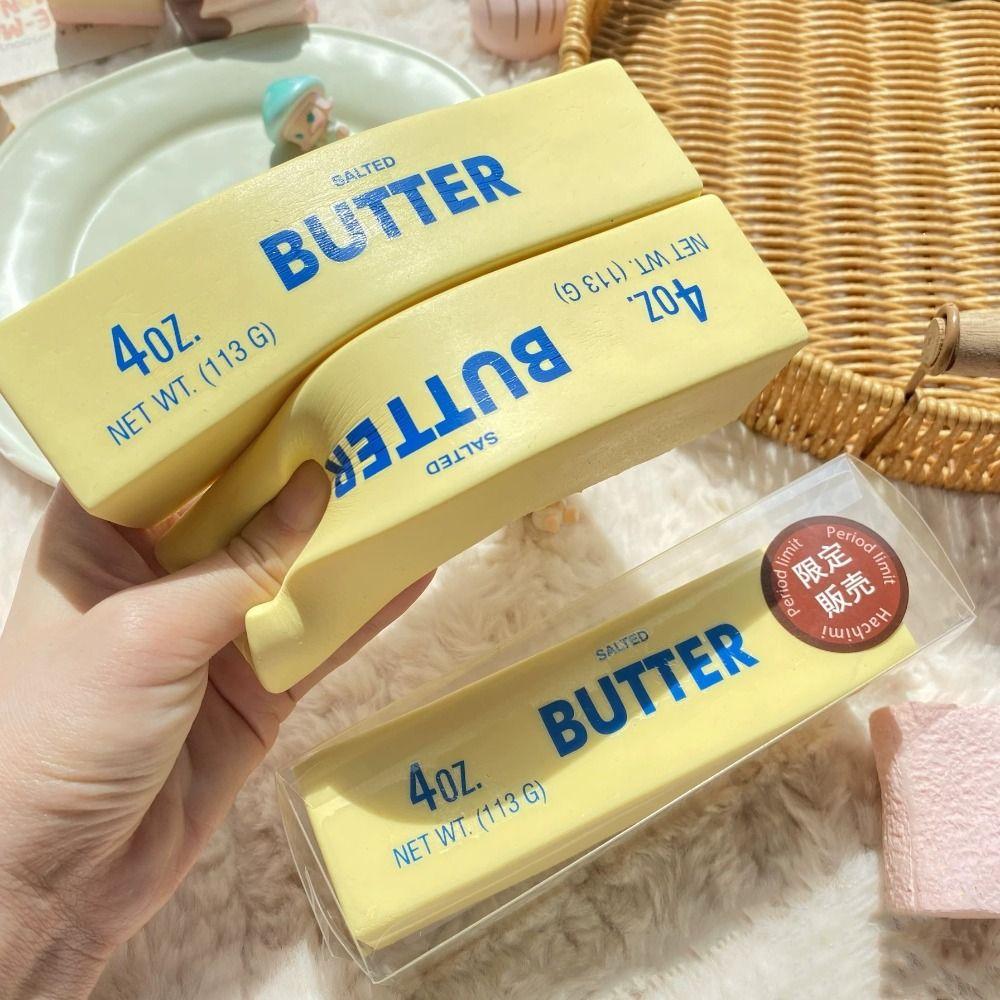 Sensory Squeeze Butter Bar Anti Stress Squeeze Fidget Toy Butter Stick Squeeze Toy  Kids Toy