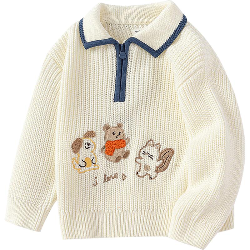 Balabala Girls' Winter Knit Pullover Sweater