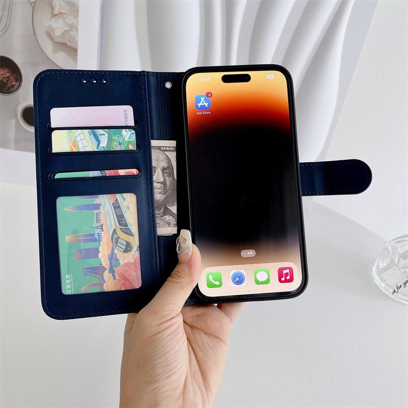 Case Moto G Play 5G 2024 Funda for Motorola G54 G84 G85 G Power Stylus 2023 G Pure 2021 G24 G04 Anti-theft Leather Wallet Shells