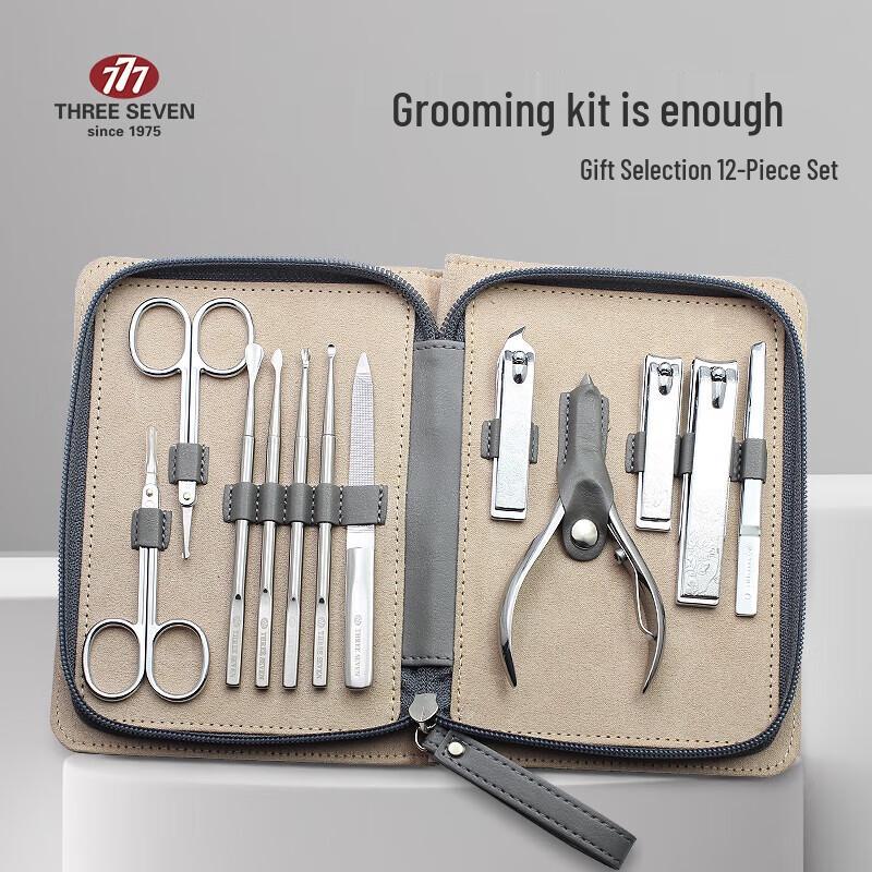 777 Professional 12-Piece Nail Grooming Kit